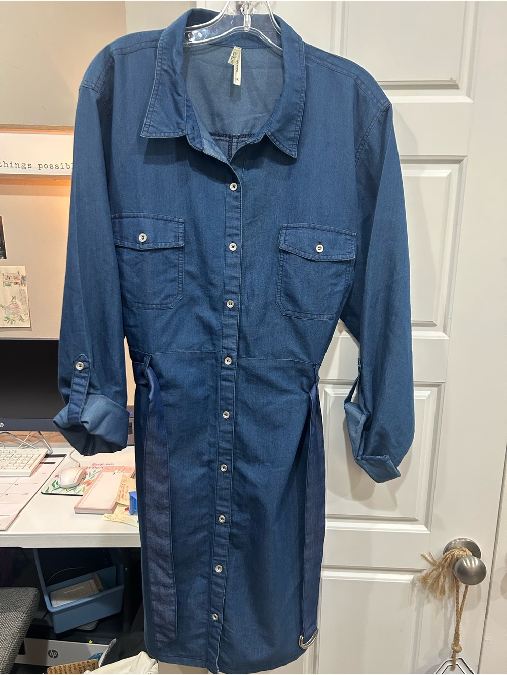 Live 4 Truth Women’s Size 3X Denim Shirt Dress